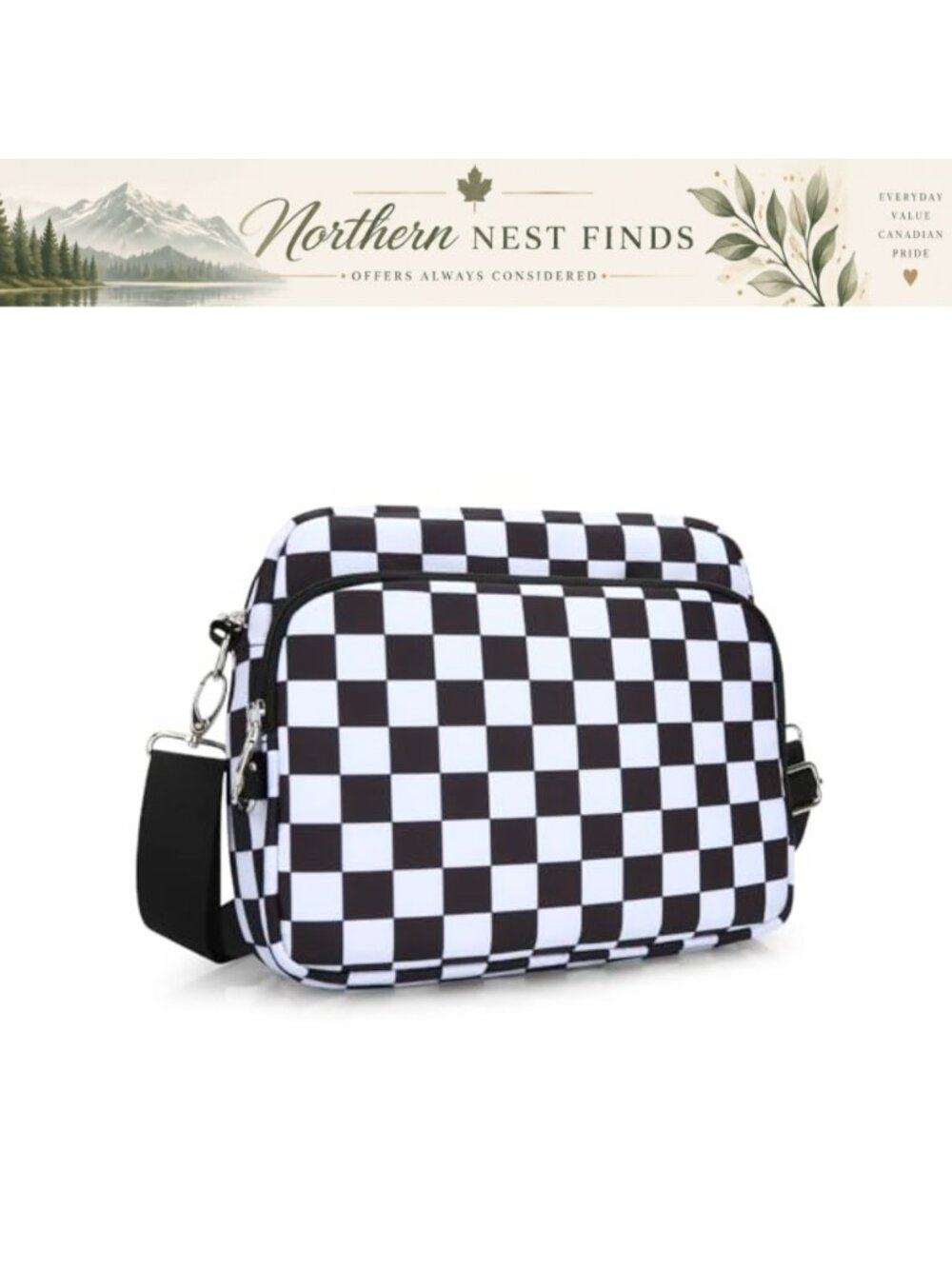 Nylon Crossbody Bag RFID Anti-Theft Multi-Pocket Travel Purse